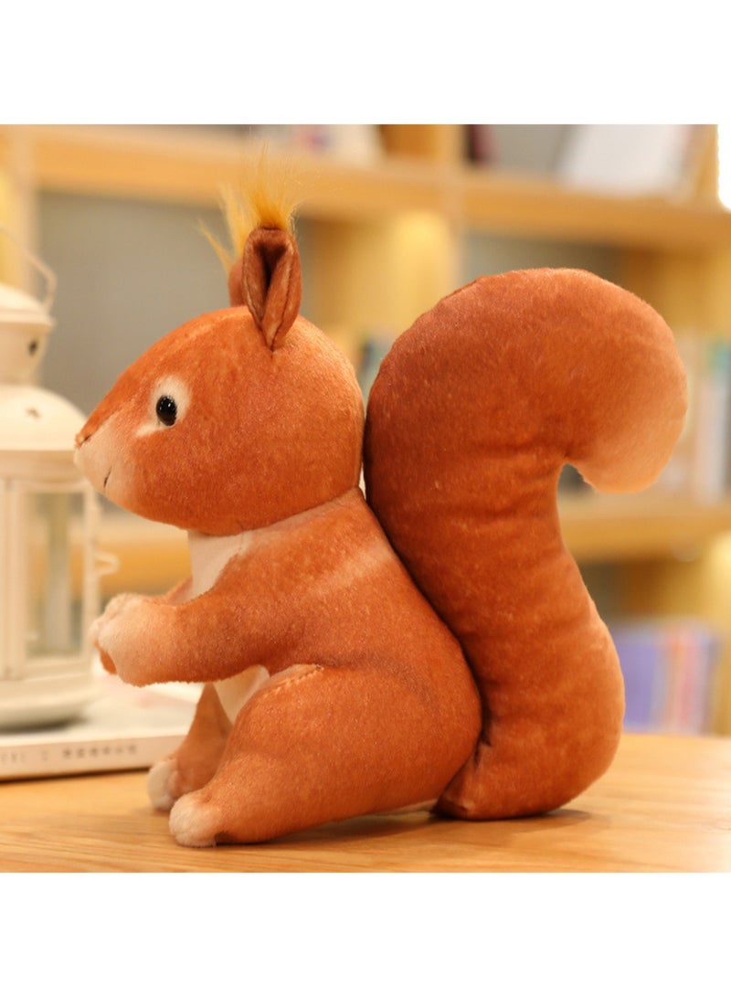 25 CM Cute Simulation Squirrel Plush Toy Soft Stuffed Animal Doll For Girls And Boys All Ages Gift（Style 4） - Image 3